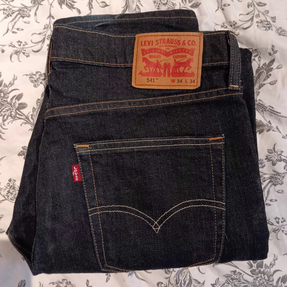 Mens Levi's Dark Indigo Slim Jeans
